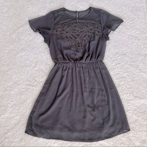 Maurice’s Gray Lace Cinch Waist Dress